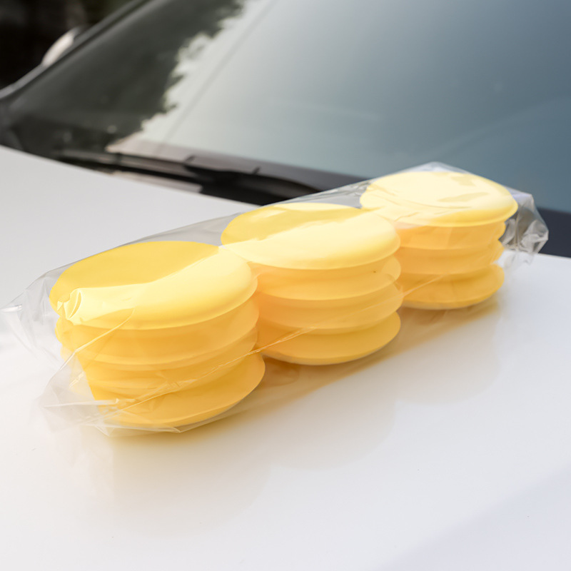 Waxing Sponge Sealing Glaze Sponge Cleaning Polishing Sponge Beauty Care Sponge round Sponge Car Supplies
