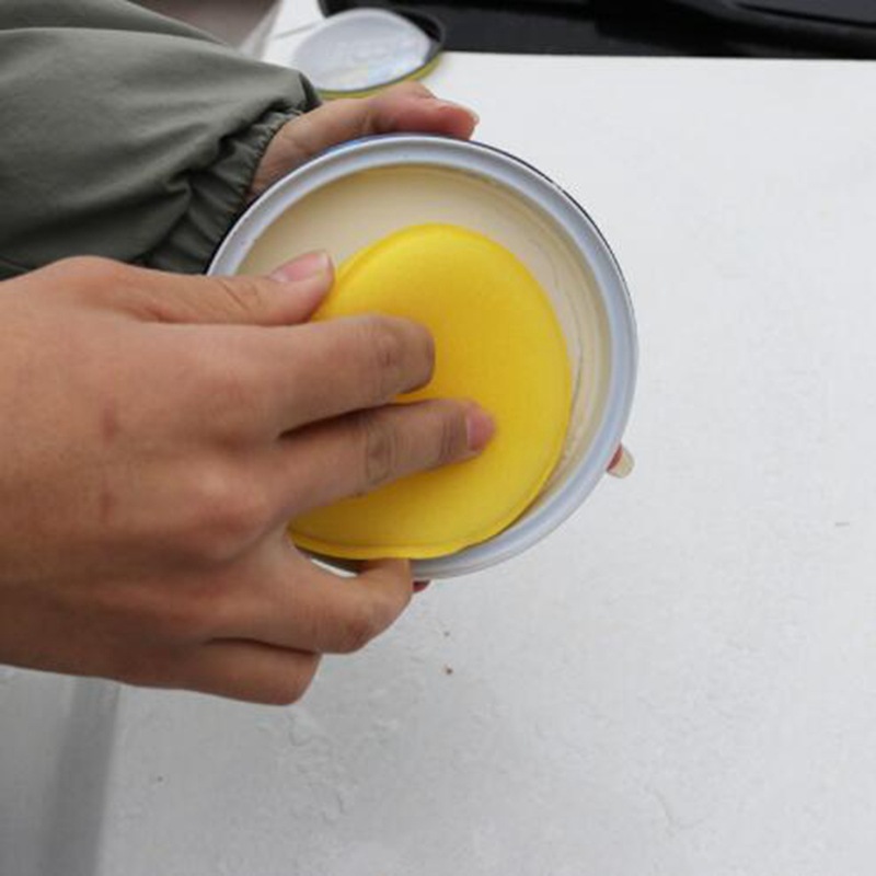Waxing Sponge Super Dense round Sea Edge Pressing Polishing Waxing Tool Car Polishing Maintenance Crystal Plating