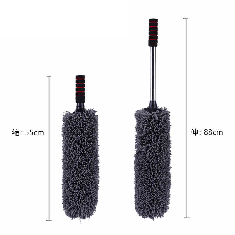 Car round Brush Retractable Cleaning Car Wax Brush MOP 360 Degrees Rotating round Wax Mop Car Wash Cleaning Tools Manufacturer