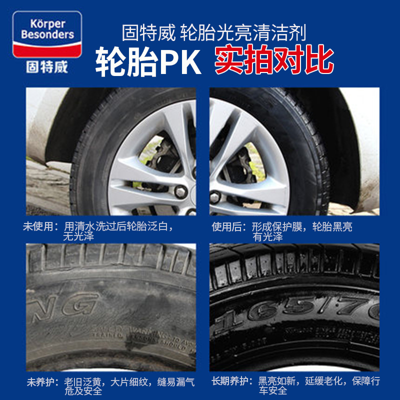 Tire Glaze Maintenance Foam Cleaning Brightener Car Tire Wax AntiAging Polishing Protective Agent Decontamination