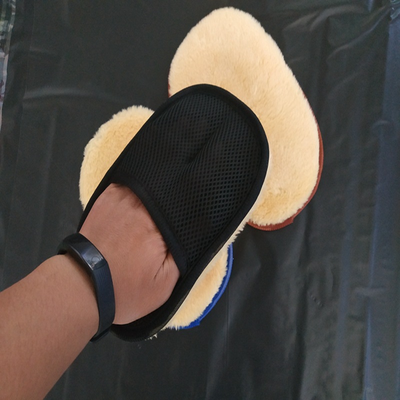 Factory Wholesale Wool-like Car Wash Gloves Double-Sided Car Wash Wool Gloves Polishing Waxing Cleaning Supplies