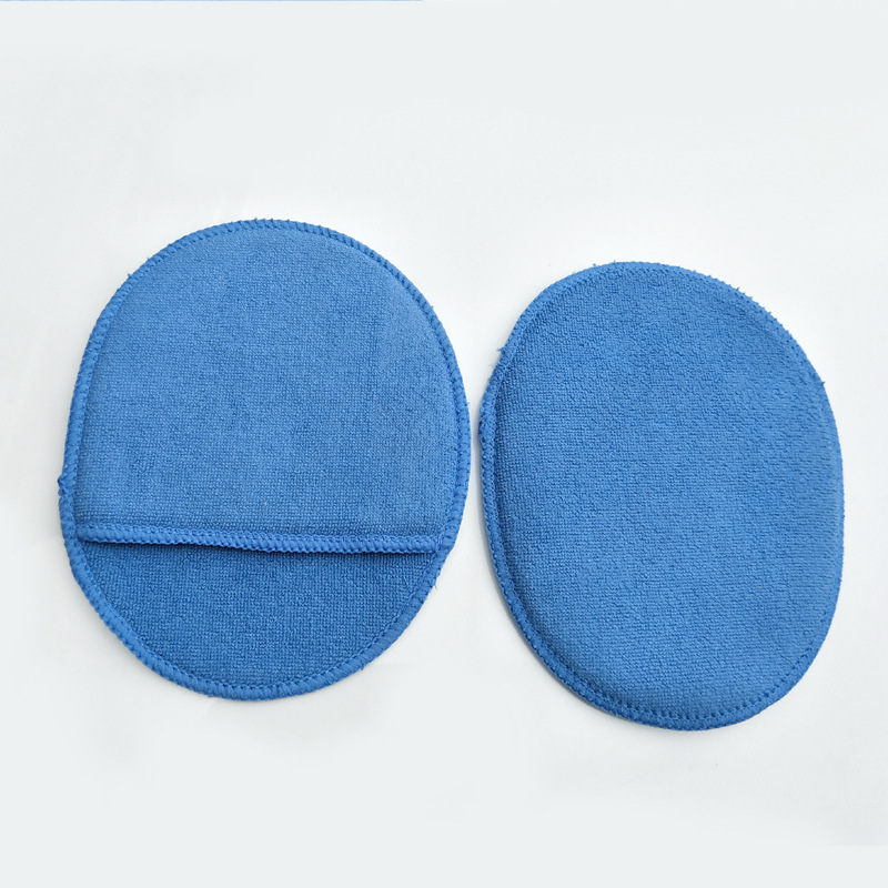 Pocket Waxing Round Cake Polishing Waxing Sponge Car Crystal Plated Edge Pressing Waxing Sponge Microfiber Cleaning Sponge