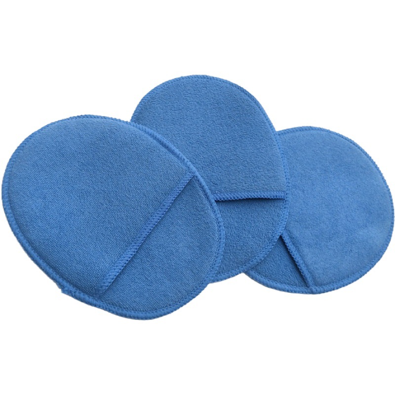 Pocket Waxing Round Cake Polishing Waxing Sponge Car Crystal Plated Edge Pressing Waxing Sponge Microfiber Cleaning Sponge