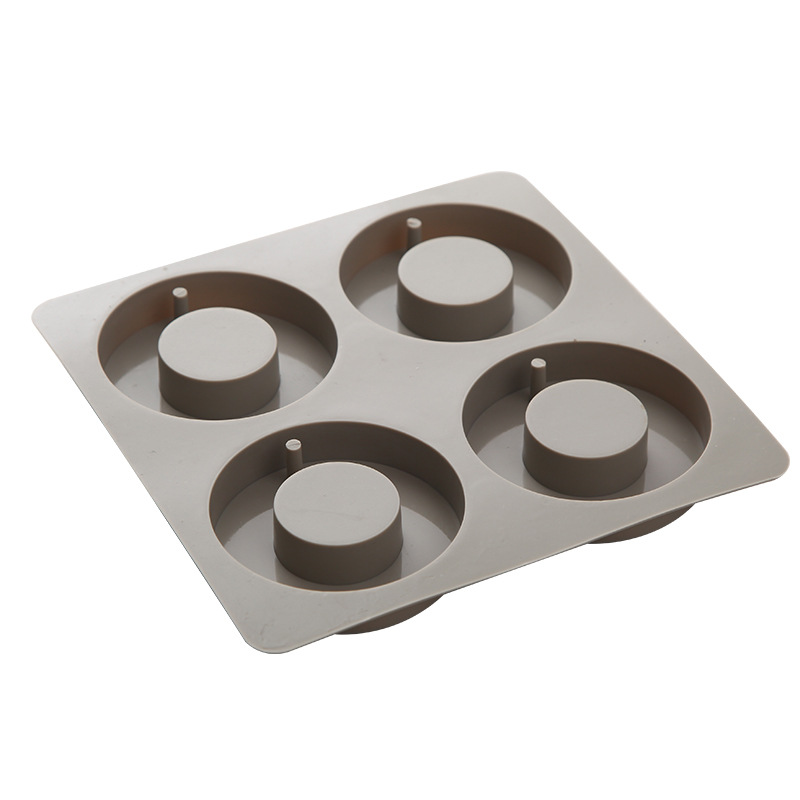 Silicone Aromatherapy Mold Silicone 4-Piece Ring Wax Tablets Gypsum Wax Tag Mold Car Hanging Mold Silicone Products