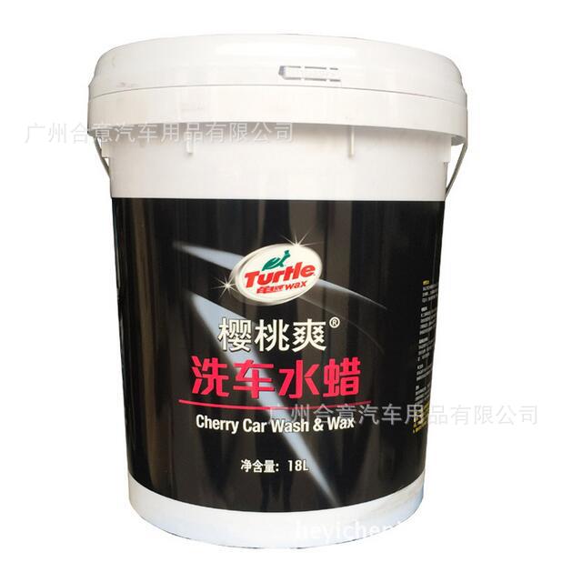 Authentic Turtle Brand Cherry Cool Car Wash Water Wax Foam Cleaning Agent Car Wash Liquid Large Bucket 18L Turtle Brand Car Wash Liquid