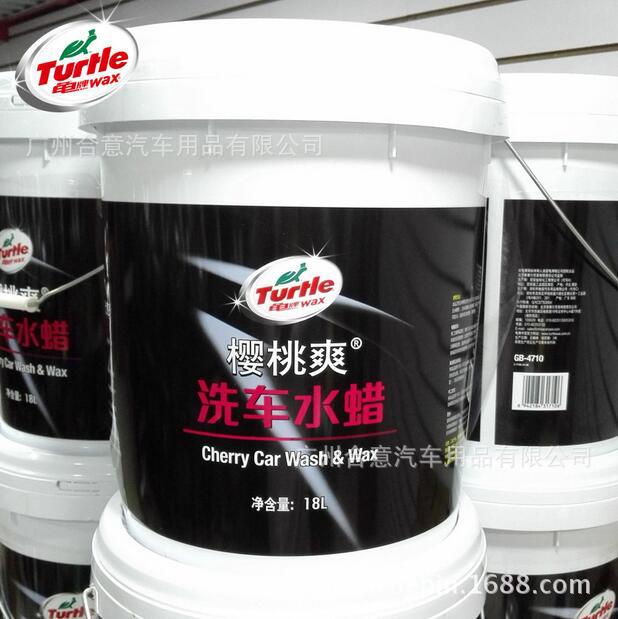 Authentic Turtle Brand Cherry Cool Car Wash Water Wax Foam Cleaning Agent Car Wash Liquid Large Bucket 18L Turtle Brand Car Wash Liquid