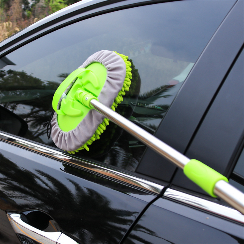 Special mop for car washing chenille absorbent remove three telescopic duster car washing and waxing