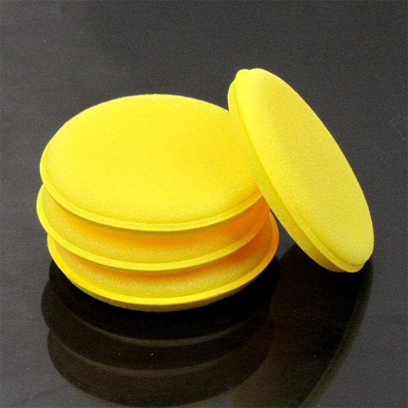 Car Sponge Pressed Trim Waxing Sponge Compression round Waxing Sponge 12 a Pack Car Wash Tools