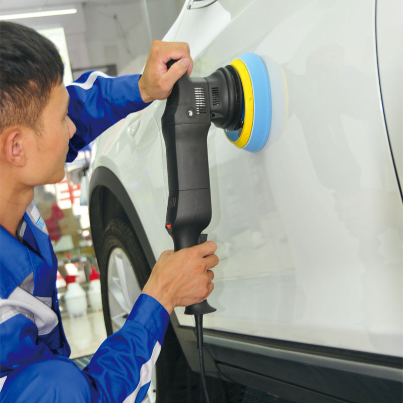 Track Polishing Machine Car Beauty Sealing Glaze Coating Floor Waxing Machine 220V Speed Control Vibratory Polisher