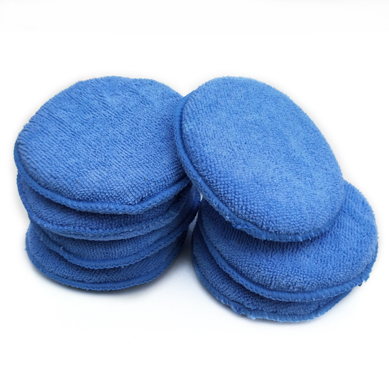 5 Inch Car Beauty Waxing Sponge Car Wash Sponge Beauty Cleaning Sponge Polishing round Spong Mop