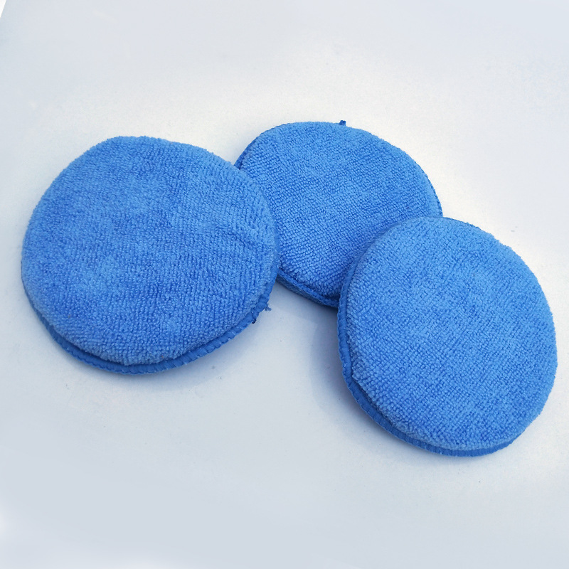 5 Inch Car Beauty Waxing Sponge Car Wash Sponge Beauty Cleaning Sponge Polishing round Spong Mop