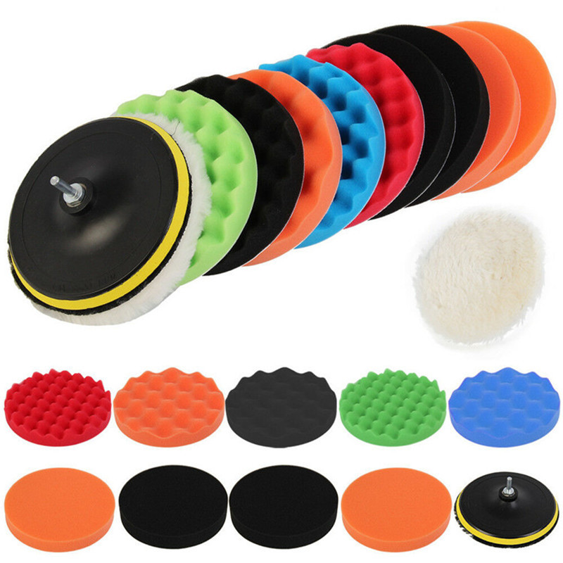 Car Polishing Waxing Sponge Wheel Polishing Disc 12-Piece Set 34567-Inch Sponge Polishing Pad M14