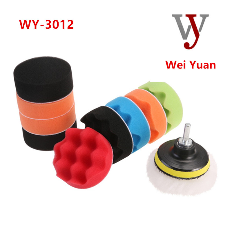 Car Polishing Waxing Sponge Wheel Polishing Disc 12-Piece Set 34567-Inch Sponge Polishing Pad M14