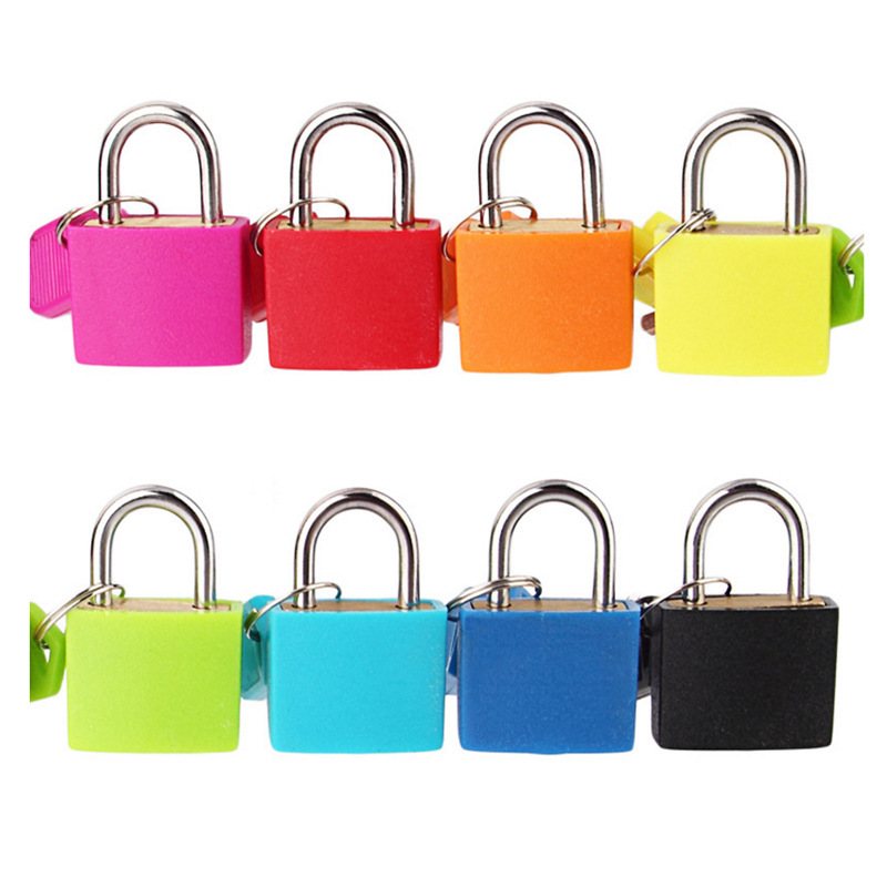 22mm Color Plastic Jacket Shell Padlock Student Schoolbag Lock Diary Lock Savings Bank Small Lock