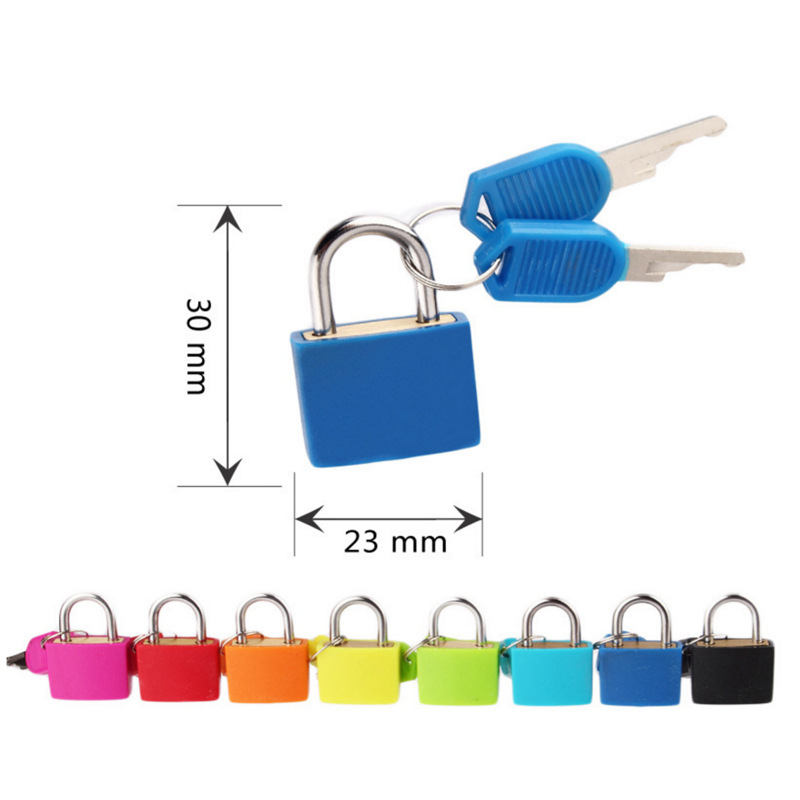 22mm Color Plastic Jacket Shell Padlock Student Schoolbag Lock Diary Lock Savings Bank Small Lock