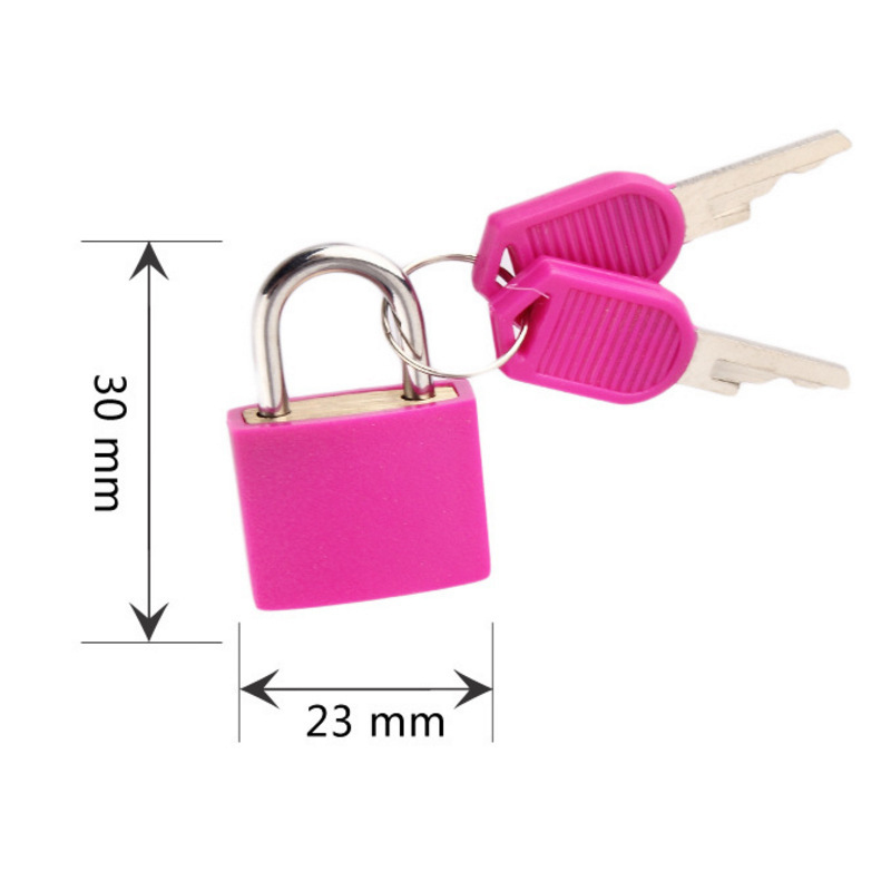 22mm Color Plastic Jacket Shell Padlock Student Schoolbag Lock Diary Lock Savings Bank Small Lock