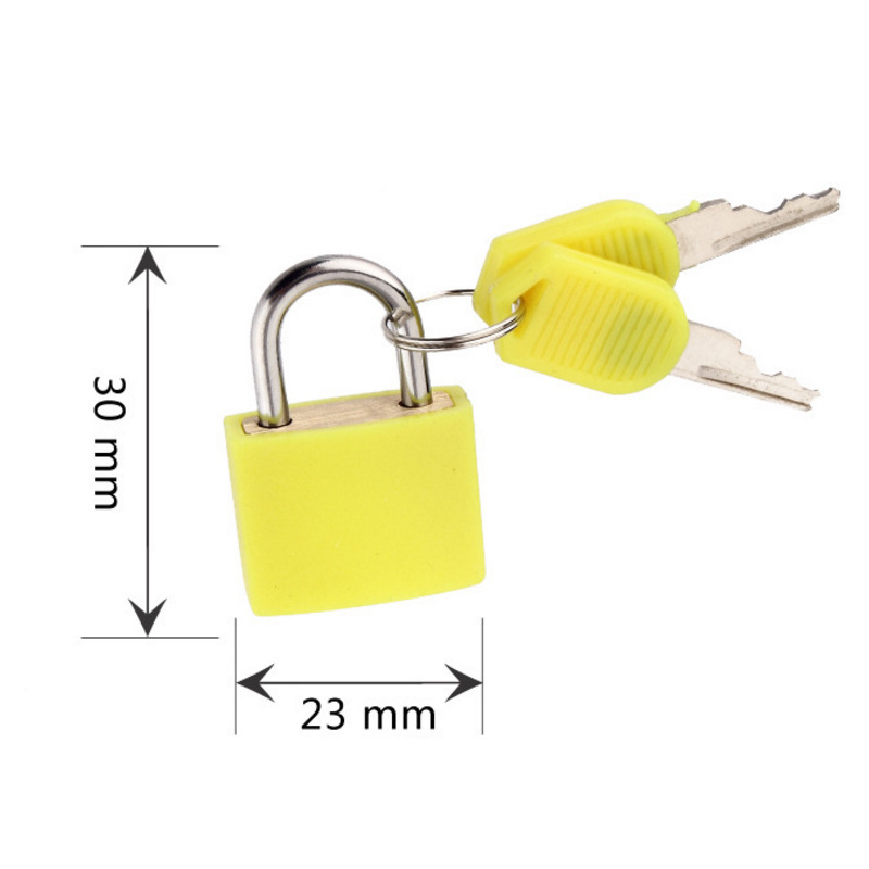 22mm Color Plastic Jacket Shell Padlock Student Schoolbag Lock Diary Lock Savings Bank Small Lock