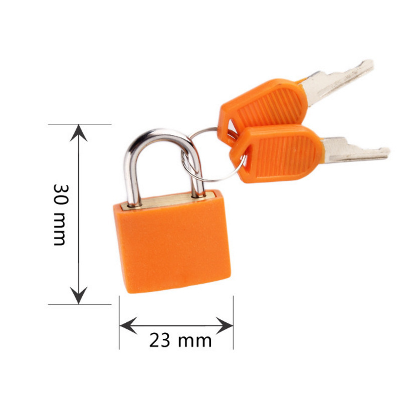 22mm Color Plastic Jacket Shell Padlock Student Schoolbag Lock Diary Lock Savings Bank Small Lock