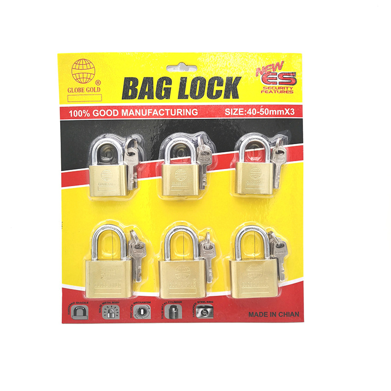 Lock Padlock Iron Padlock Earth Lock Large round Corner Lock Earth Copper Yellow Lock Copper Yellow Lock Earth Card Lock