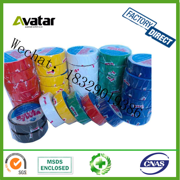 Original Manufacture  PVC Electrical Insulating waterproof tape 