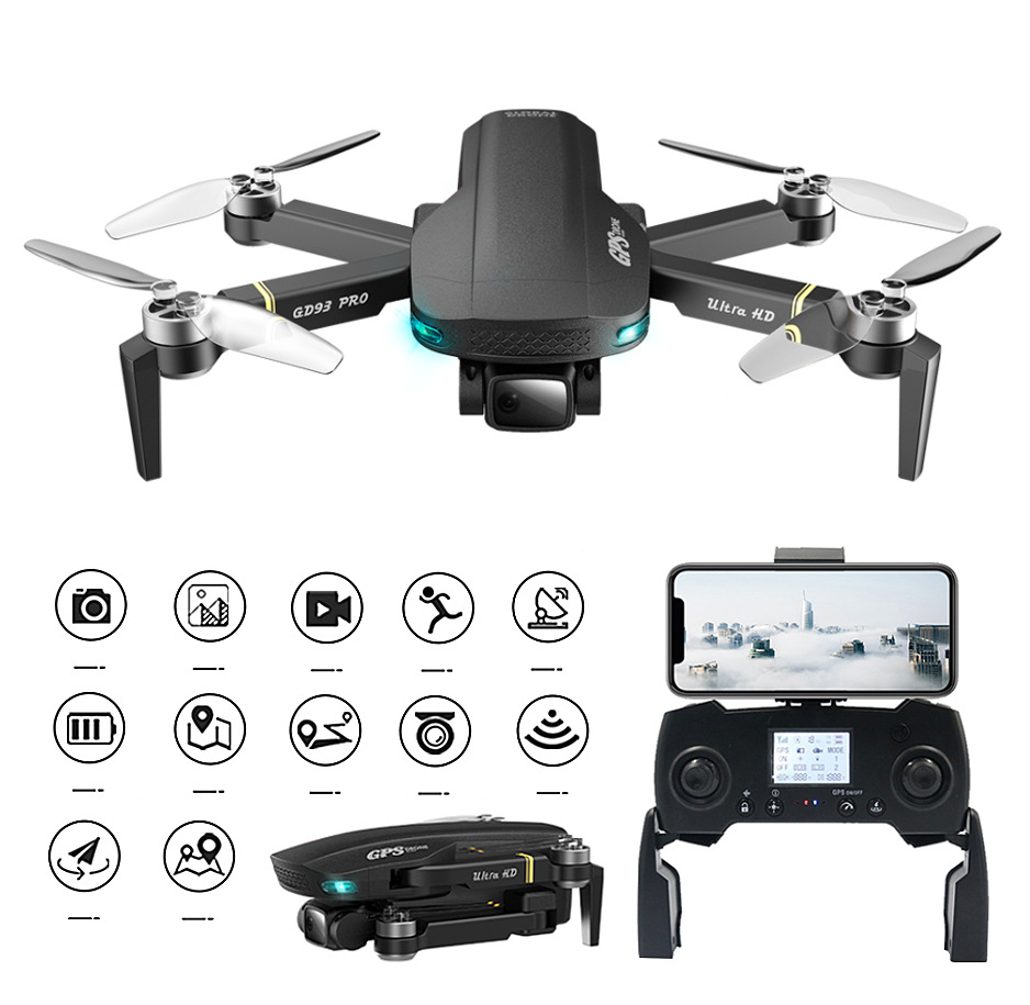 HD Brushless Drone for Aerial Photography High Endurance GPS Electrical Adjustment Quadcopter Professional Edition Telecontrolled Toy Aircraft