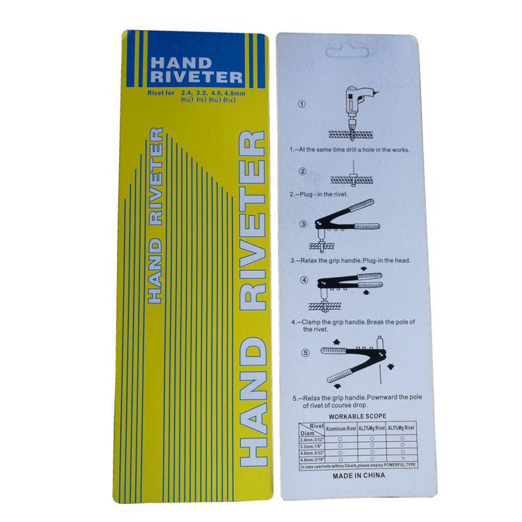 Factory Direct Sales 9.5-Inch Self-Plugging Rivet Single-Handle Riveter Riveting Gun Manual Rivetting Machine Single-Hand Riveting Gun