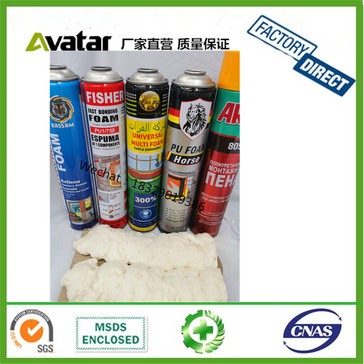 Gun Type Polyurethane Foam Spray B3 Fire Retardant PU Foam for Insulation / Sealing
