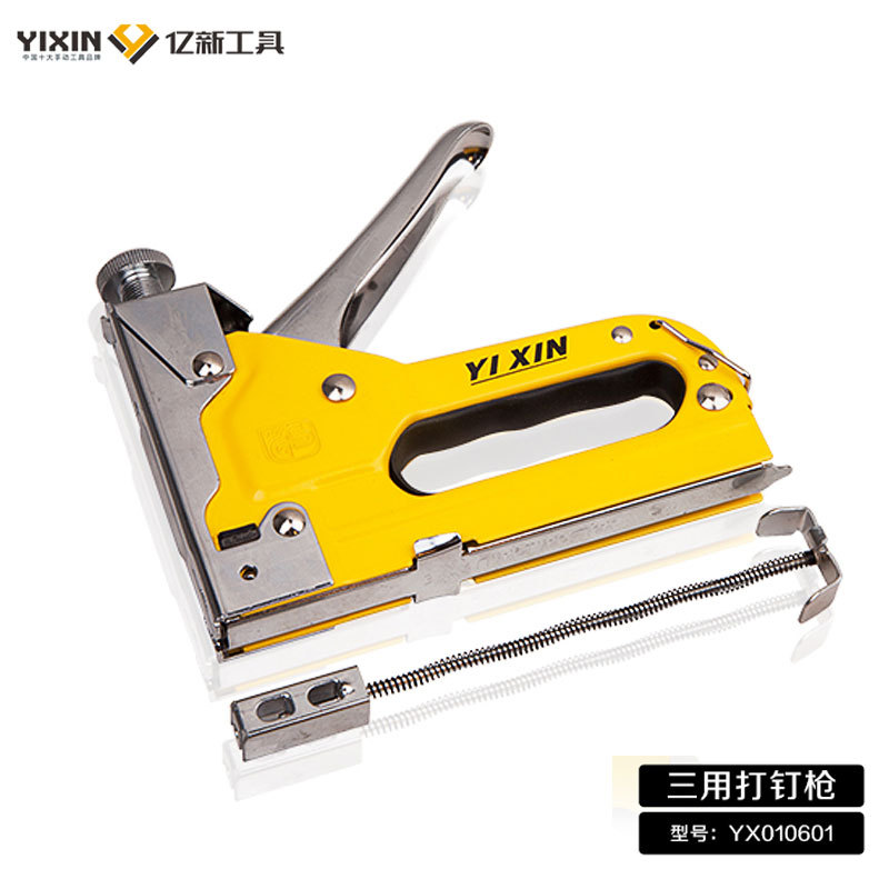 Manual ThreePurpose Staple Gun Woodworking Straight Nail Pneumatic Nail Gun Cable Decoration Trunking Nail Gun Whole