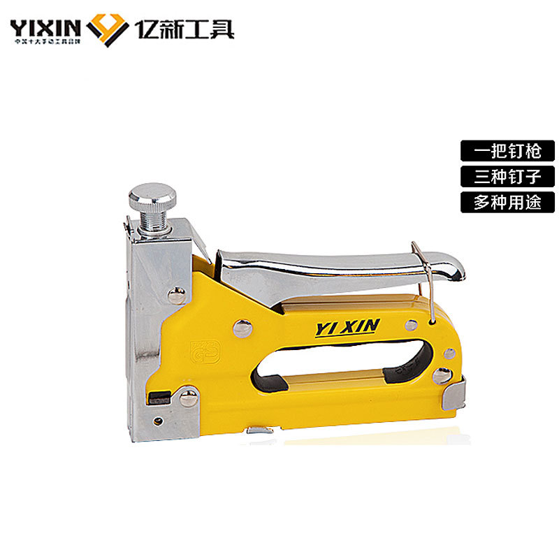 Manual ThreePurpose Staple Gun Woodworking Straight Nail Pneumatic Nail Gun Cable Decoration Trunking Nail Gun Whole