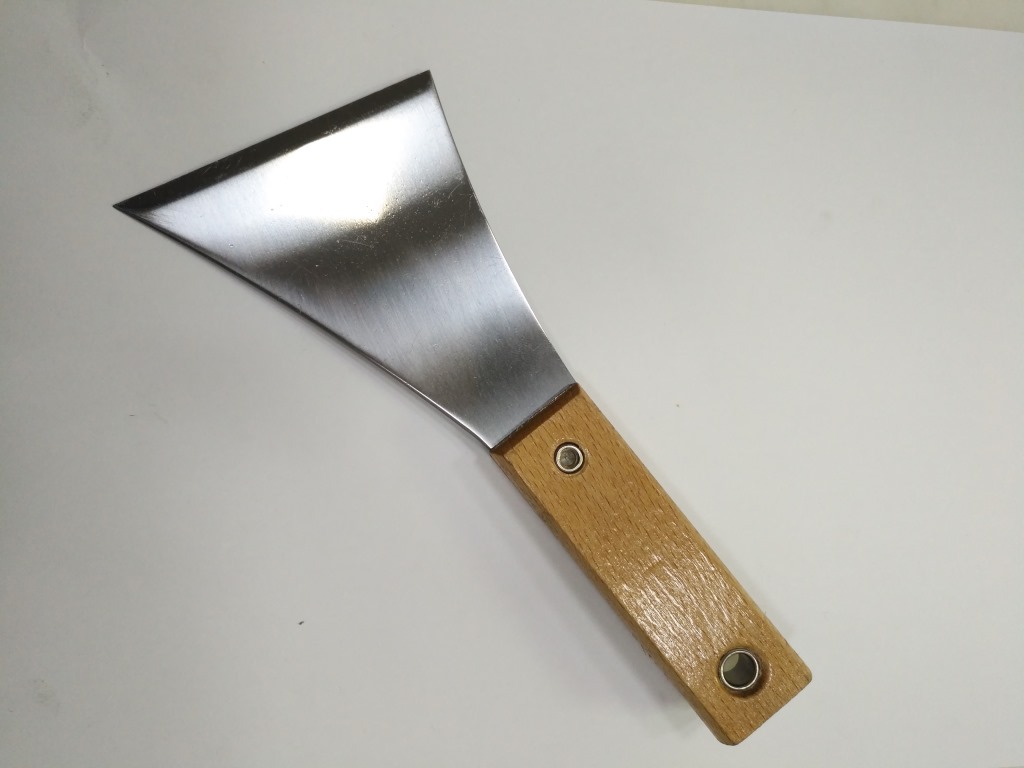 Japanese-Style Wooden Clip Shovel Putty Knife Gray Knife Cleaning Knife Plastering Trowel Batch Knife Cleaning Shovel Putty Knife Clay Iron Plate