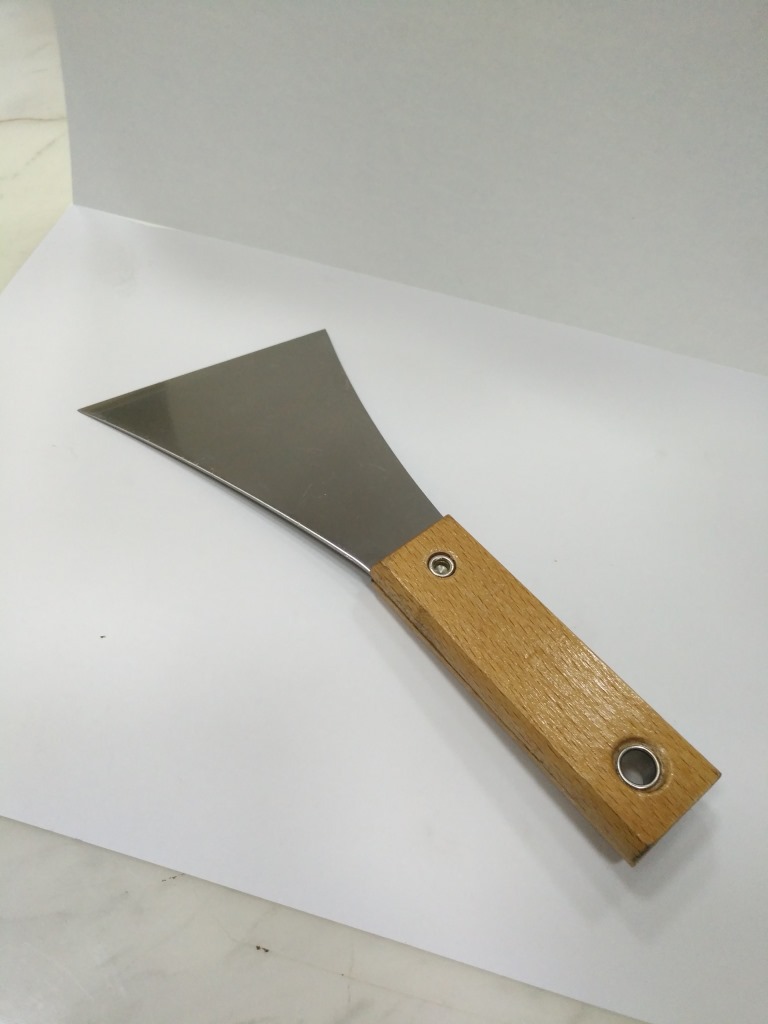 Japanese-Style Wooden Clip Shovel Putty Knife Gray Knife Cleaning Knife Plastering Trowel Batch Knife Cleaning Shovel Putty Knife Clay Iron Plate