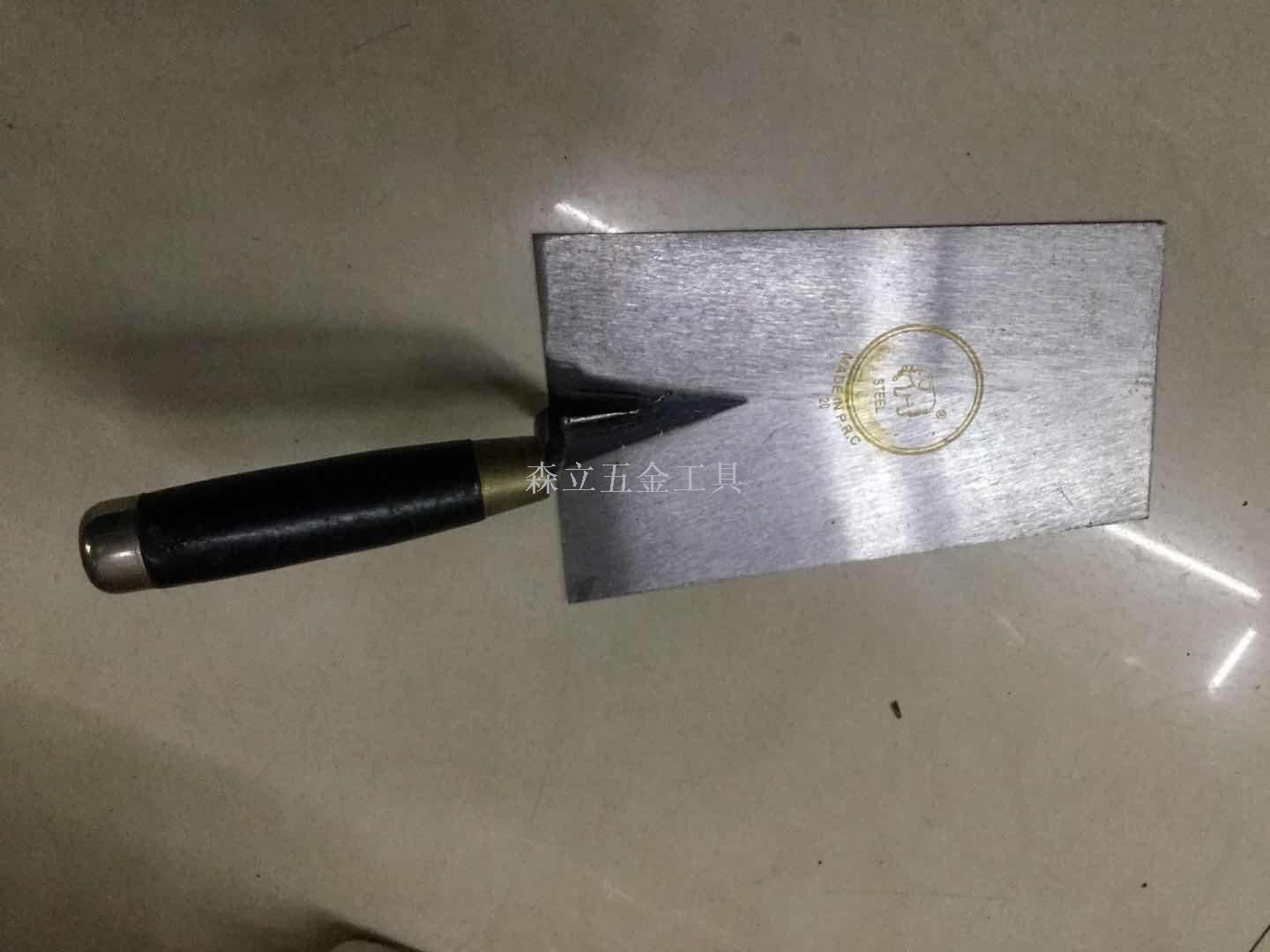  Shaped Trapezoid Peach Bricklaying knife Masons Tools Clay Trowel good Tools for Wall Building Complete Specifications
