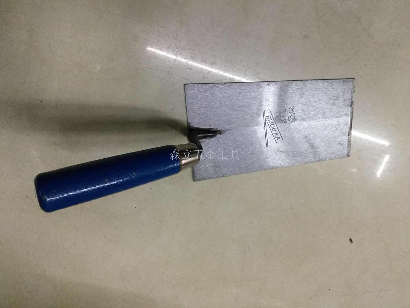 Shaped Trapezoid Peach Bricklaying knife Masons Tools Clay Trowel good Tools for Wall Building Complete Specifications