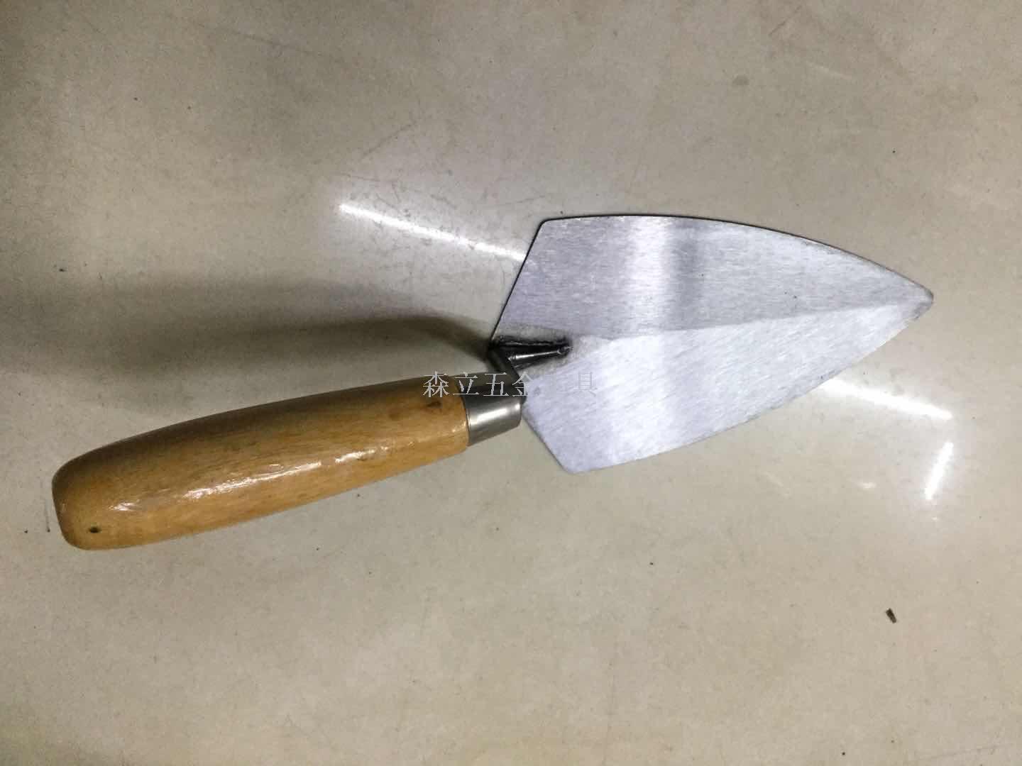  Shaped Trapezoid Peach Bricklaying knife Masons Tools Clay Trowel good Tools for Wall Building Complete Specifications