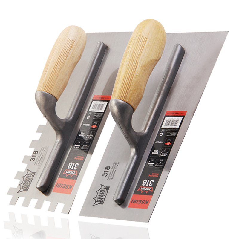 Bricklaying knife trowel glazing putty scraper construction putty masonry wooden handle factory direct sale