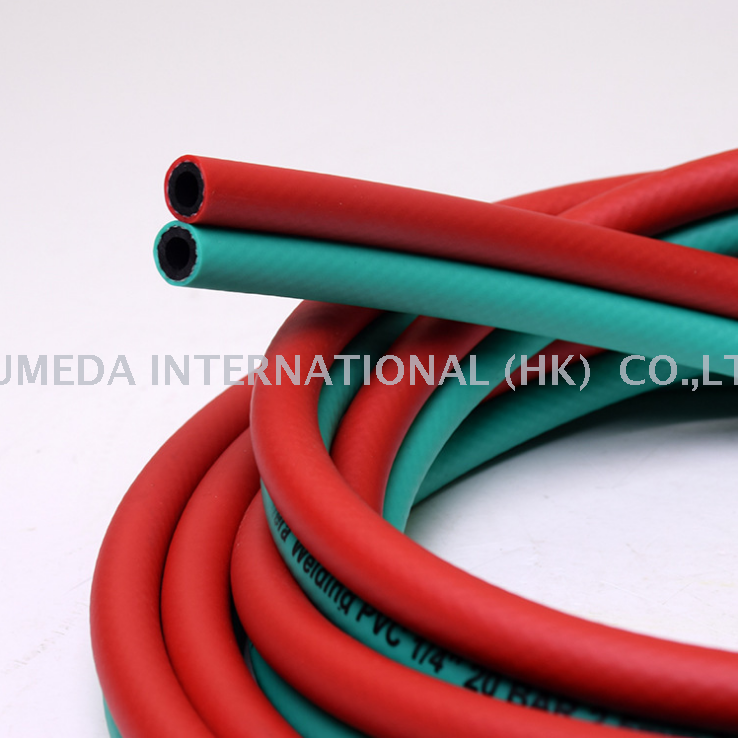 Rubber tube 8mm oxygen tube 10mm high pressure oxygen tube acetylene tube gas tube oxygen acetylene tube