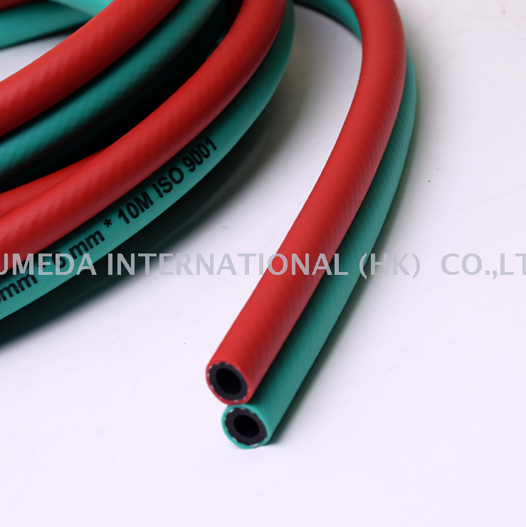 Rubber tube 8mm oxygen tube 10mm high pressure oxygen tube acetylene tube gas tube oxygen acetylene tube