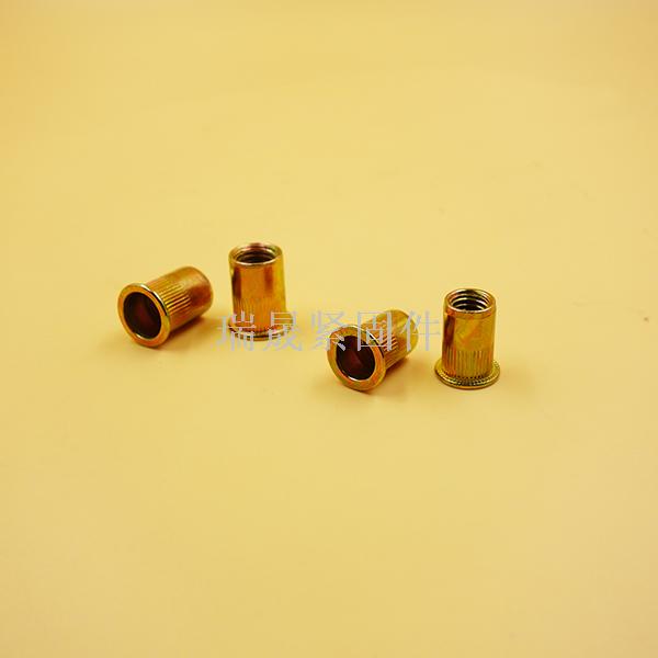 Riveting nut with hexagon socket and riveting nut with blind hole riveting nut with hexagon socket and riveting nut with