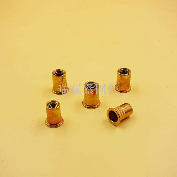 Riveting nut with hexagon socket and riveting nut with blind hole riveting nut with hexagon socket and riveting nut with
