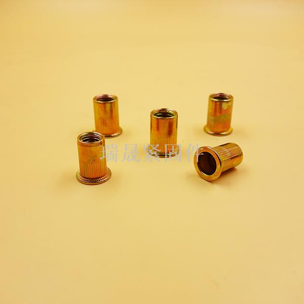 Riveting nut with hexagon socket and riveting nut with blind hole riveting nut with hexagon socket and riveting nut with