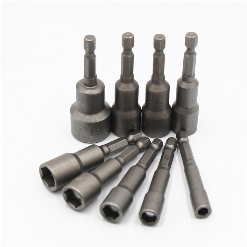 1/4 Handle Hexagon Socket Air Nutsette 42-400 Long Belt Magnetic/Non-Magnetic Self-Tapping Screw Fast Pneumatic Sleeve Head