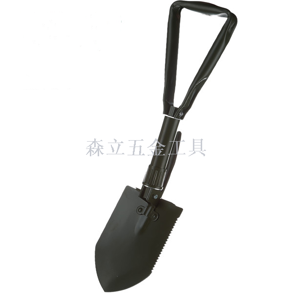 Large folding shovel gardening shovel multi - purpose shovel hoe black dark green shovel gardening tools