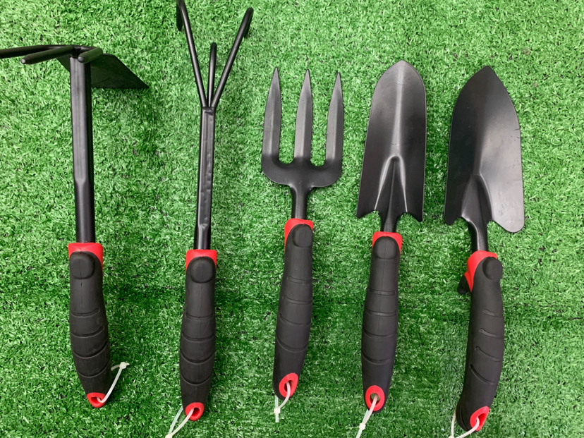 Garden Tools Double Color Handle Dual-Purpose Hoe Three Fork Three Rake Big Shovel Small Shovel
