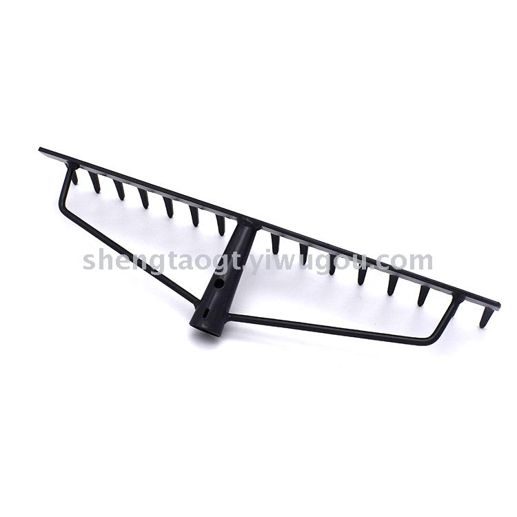 Silver gray 16-tooth flat rake multi-tooth rake 2.5 thick 3.0 thick garden harrow