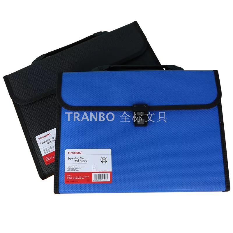 Full standard TRANBO A4 portable organ bag student paper folder file bag 13 boxes notes folder packets