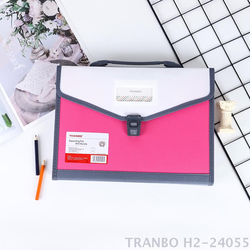 A4 Foolscap Reinforced Plastic 13 Pocket Expanding File with Handle KA12B