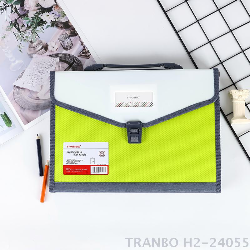 A4 Foolscap Reinforced Plastic 13 Pocket Expanding File with Handle KA12B