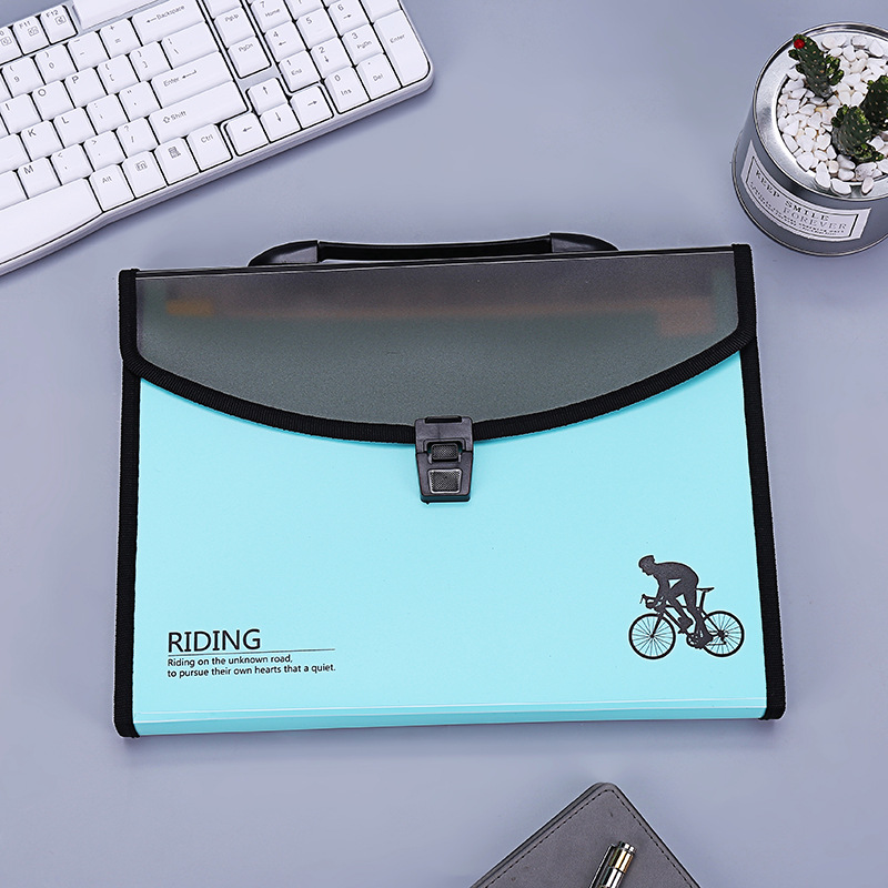 Hot-Selling New Arrival Color Simple Plastic Portable Student Office File Holder Multi-Layer Folder Information Bag Test Paper Folder