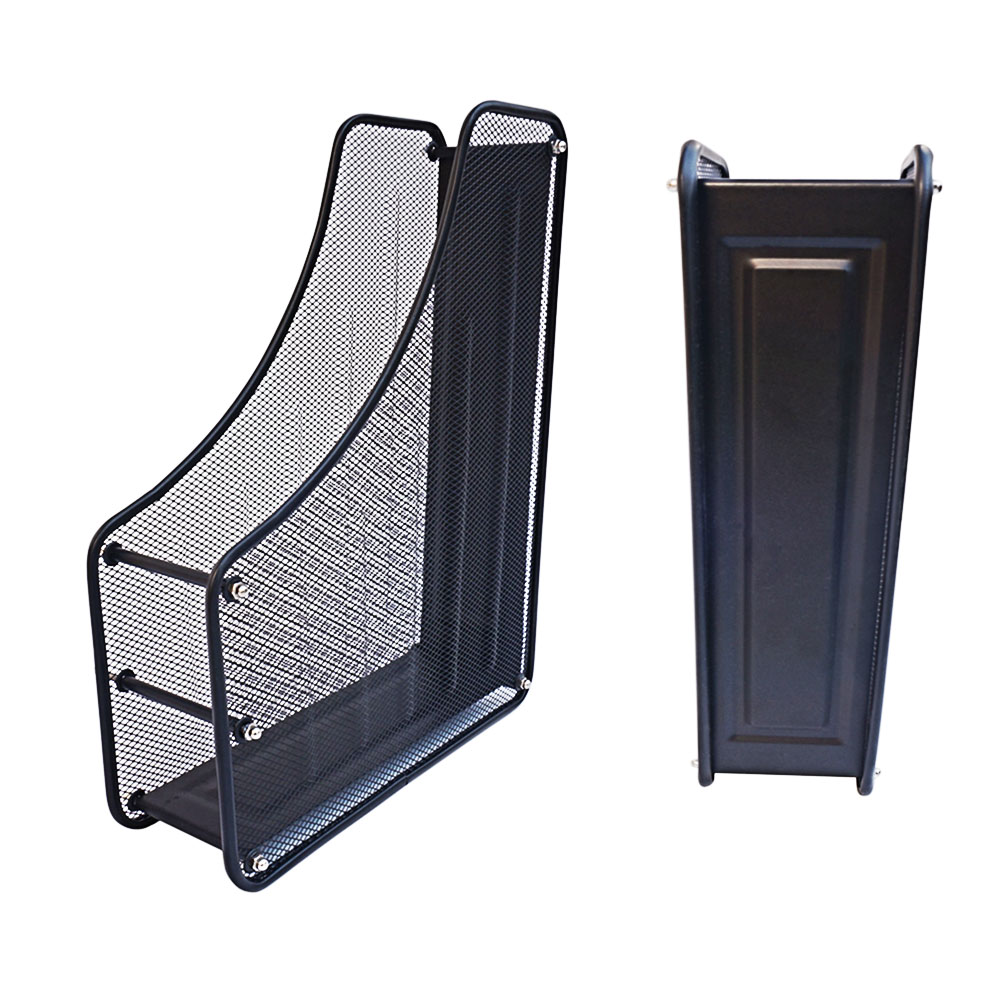 Office desktop storage supplies metal wire single file rack file rack file bar data box