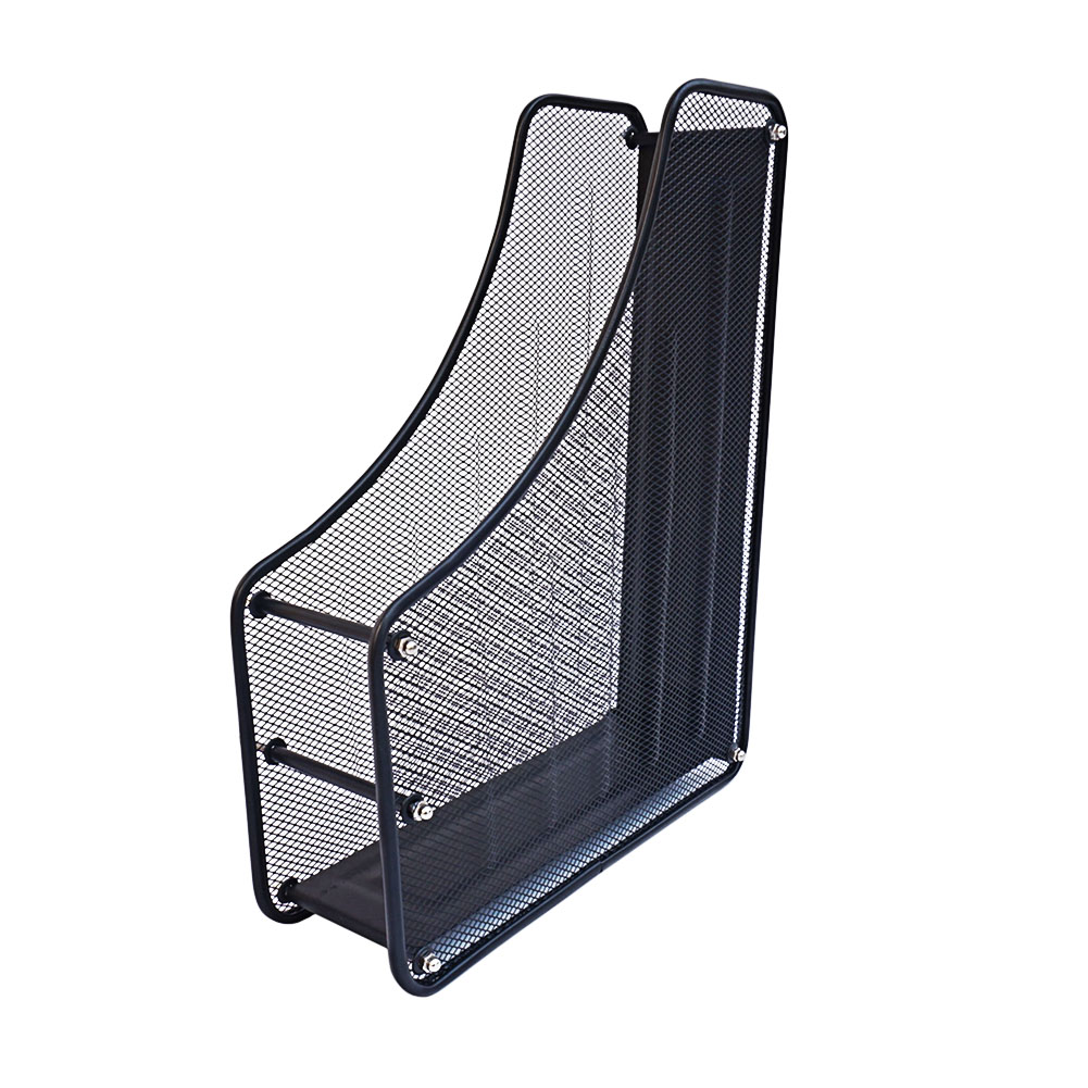 Office desktop storage supplies metal wire single file rack file rack file bar data box